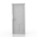 Modern Interior Door Solid Wood Door 3d model