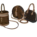 Classic Monogram Leather Handbags With Various Styles Top Handles And Shoulder Straps