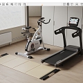 Rossin Modern Treadmill Sports Equipment Yoga Mat 3d model