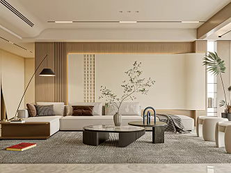 modern living room 3d model