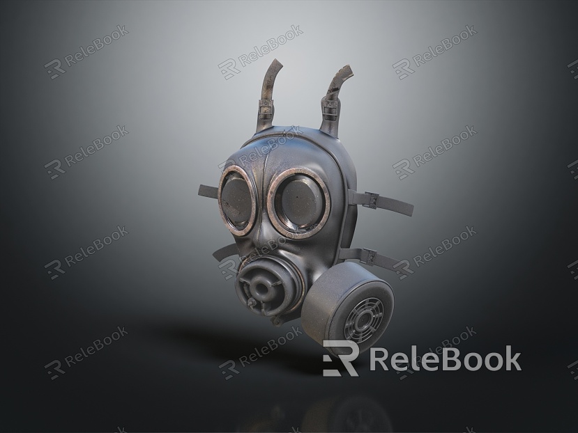 Modern gas mask sci-fi gas mask gas mask model