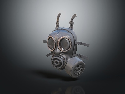 Modern gas mask sci-fi gas mask gas mask 3d model