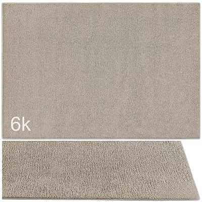 Beige Square Rug With Soft Smooth Texture For Living Room Home Decor 3d model