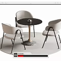 Leisure Table and Chair Negotiation Table and Chair Dining Table and Chair 3d model