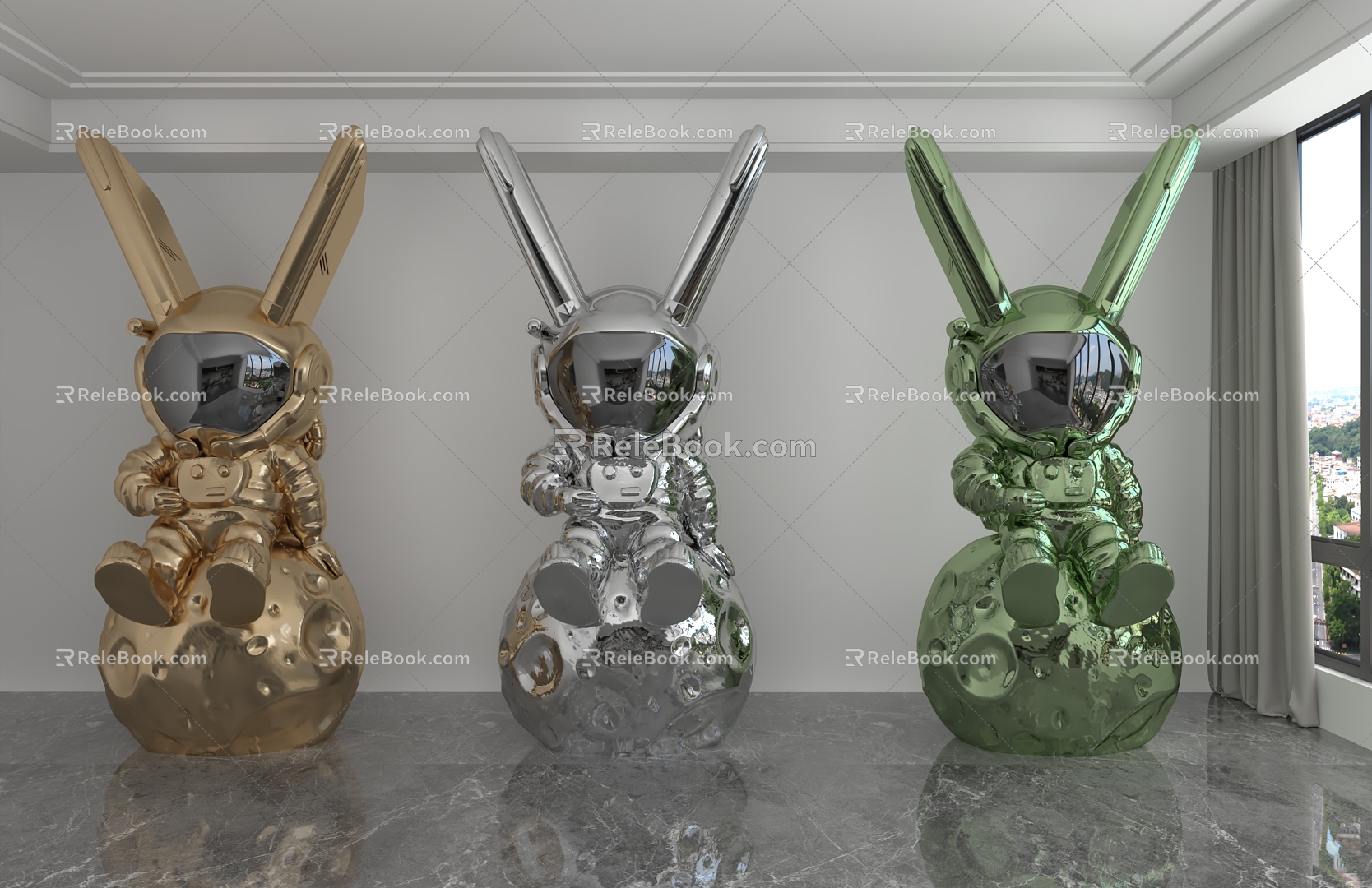 Modern Doll Ornaments 3d model