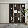 Modern bookcase 3d model