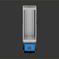 Blue Heavy Duty Dump Truck With Gray Open Bed And Modern Design