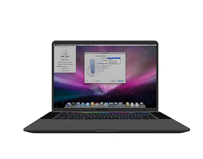 Modern Laptop Decorations 3d model