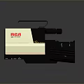 Classic RCA VHS Computer Video Camera With Retro Design And Black Handle 3d model