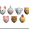 Daily Life Cute Animal Shaped Balloons With Mouse Unicorn Elephant Cat Pig Bear Chicken