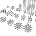 Stage Truss Quick-loading Truss 3d model