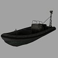 Speedboat yacht low model video game 3d model