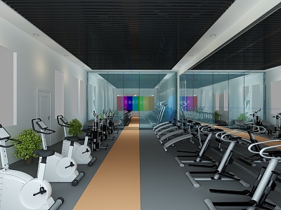 Modern Gym 3d model