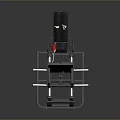 Professional Strength Training Fitness Machine With Metal Frame And Red Adjustment Part
