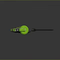 Handheld Gray And Green Computer Accessory With Long Nozzle And Ergonomic Design 3d model