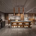 Elegant Restaurant Interior With Wooden Dining Tables White Plates Columns And Ceiling Design