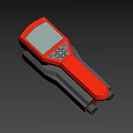 Handheld Industrial Device With Red And Black Design Digital Display And Control Buttons