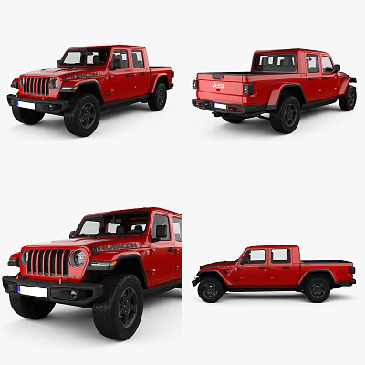Modern Jeep 3d model