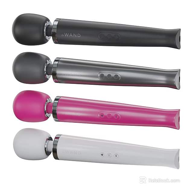 Colorful Curtain Accessories With AWARD Logo And Control Buttons In Black Gray Pink White 3d model 