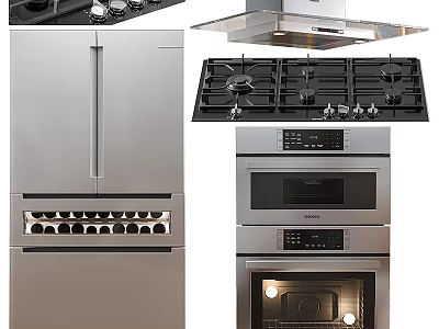 Modern Kitchen Appliances 3d model