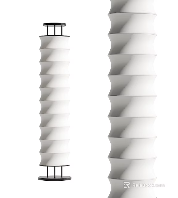 Modern Floor Lamps With Unique Layered Design 3d model 