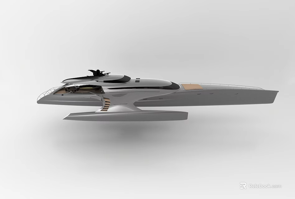 Fighter Jet with Sleek Gray Exterior Advanced Cockpit and Aerodynamic Wings Design 3d model 