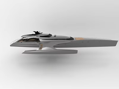 Fighter Jet with Sleek Gray Exterior Advanced Cockpit and Aerodynamic Wings Design 3d model