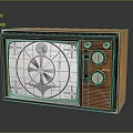 Vintage TELE Brand Television With Wooden Frame And Knob Controls