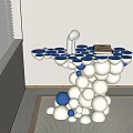 Post-modern side several 3d model