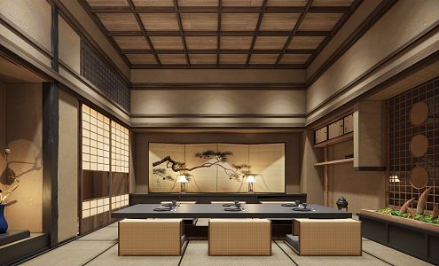 Japanese Room Restaurant 3d model