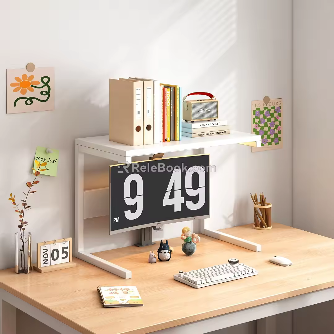 Desktop Shelf 3d model