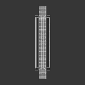 Industrial Railroad Tracks With Steel Guardrails And Gravel Sleepers Structure