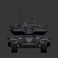 Modern Military Tank With Camouflage Armor Turret And Advanced Cannon Design