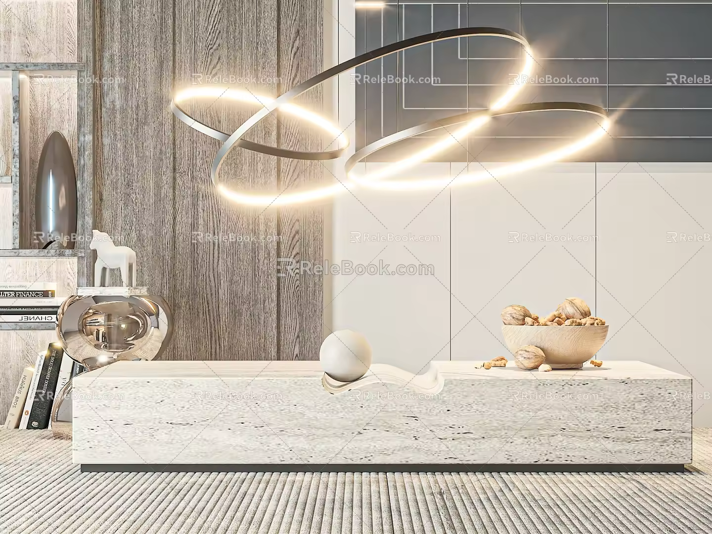 Coffee table side table 3d model