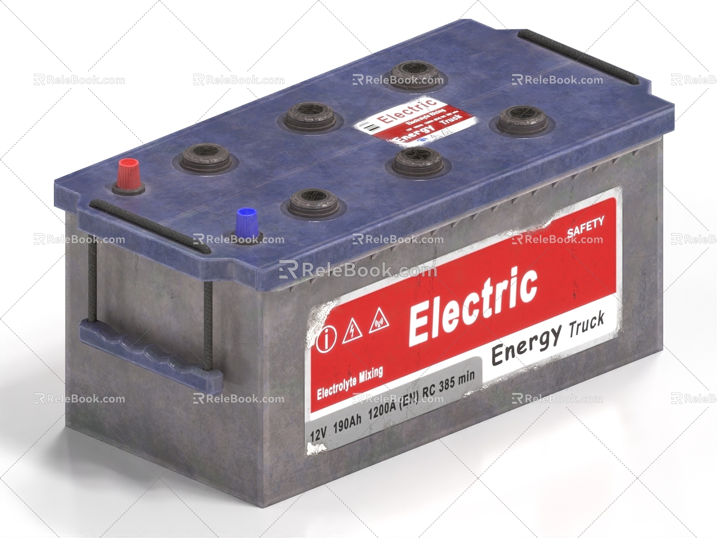 Car Battery Lithium Iron Phosphate Lithium Battery 3d model