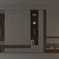 Modern Shoe Cabinet Interior Design With White Wooden Storage Bench Hanging Hooks And Open Shelves