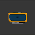 Commercial Blue And Yellow Vending Machine With Colorful Wheel Digital Screen Coin Slot Dispensing Compartment