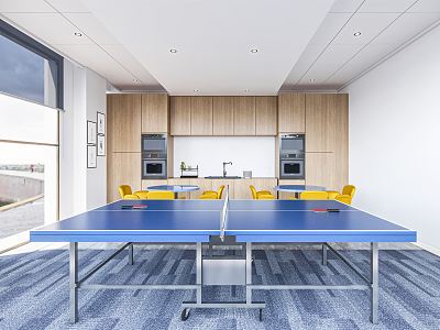 Modern Table Tennis Room Table Tennis Table Tea Room Leisure Table and Chair Rest Area model