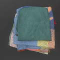 Colorful Towels Stacked With Various Colors And Patterns Essential Daily Living Supplies