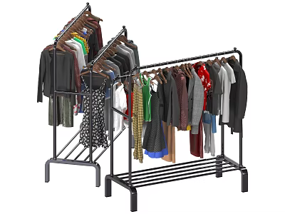 Clothes Clothing Clothes Hanger Drying Hanger Clothes Hanging Area Floor Hanger 3d model