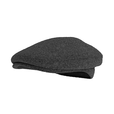 Stylish Black Beret Hat With Soft Woolen Fabric For Daily Fashion Accessory 3d model