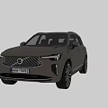 Luxury Volvo SUV Car With Modern Silver Exterior And Front Rear Sleek Design Features