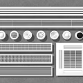 Air Conditioner Vents Various Designs Including Grille Circular Linear And Square Styles For Home Ventilation