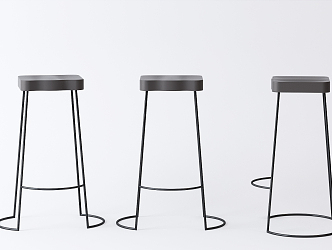 Industrial LOFT Bar Stool Bar Chair 3d model