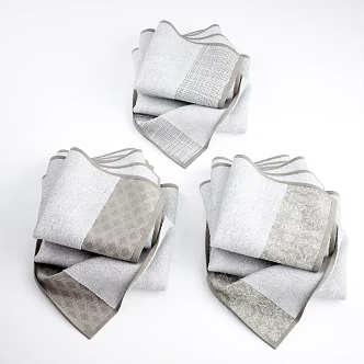 Scarf towel life supplies 3d model