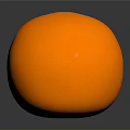 Fresh Juicy Orange Fruit With Shiny Orange Peel On Dark Reflective Background