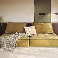 Nordic double sofa 3d model