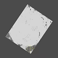 Wood And Stone Materials In Construction Debris Pile With Concrete Slabs