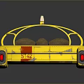 Yellow Water Taxi Vehicle From Warp Driver Taxi Co With Open Cabin
