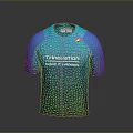Blue Tribaviation Cycling Jersey Featuring Make It Happen Slogan And Red Logo